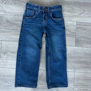 EUC Cat & Jack Boys Jeans Relaxed Straight, Stretch Size 4T